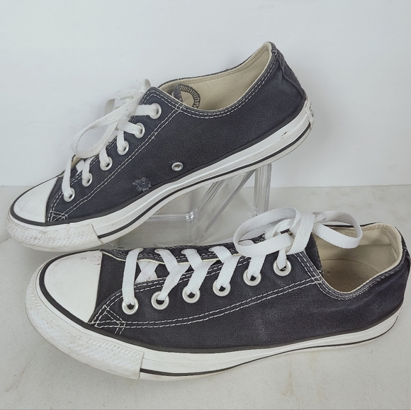 Converse Chuck Taylor All Star Black Canvas Low Sneakers, 7(M) 9(W) - Picture 2 of 13
